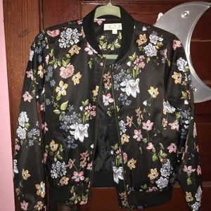 Floral Bomber Jacket